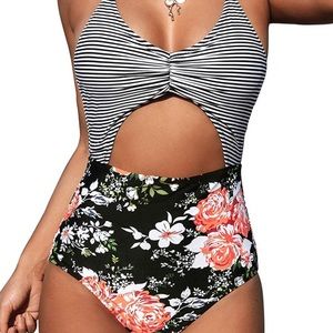 One Piece Cut Out Bathing Suit